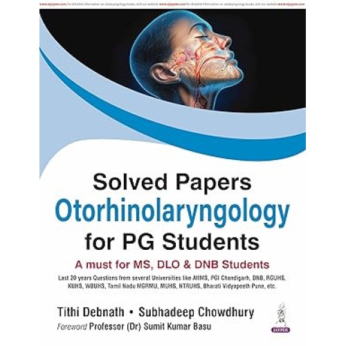 Solved Papers Otorhinolaryngology for PG Students